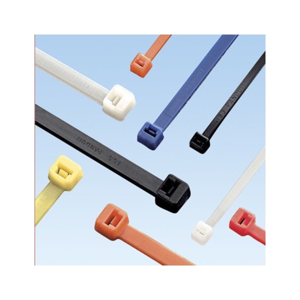 Panduit Cable Tie, 8 in L, 2 in Max Bundle Dia., Red, Nylon 6/6, 40 lb Strength, 1000 PK PLT2I-M2 - main